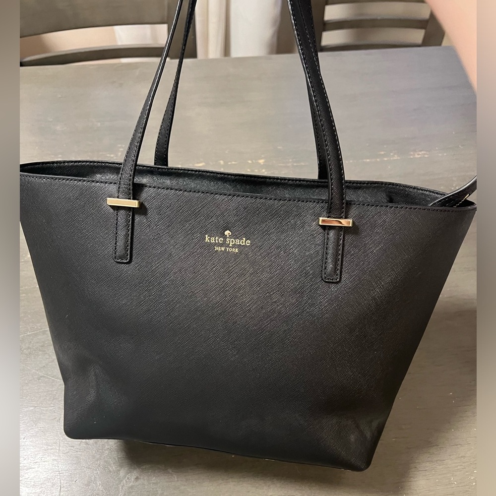 Kate spade - black tote bag, like new!!